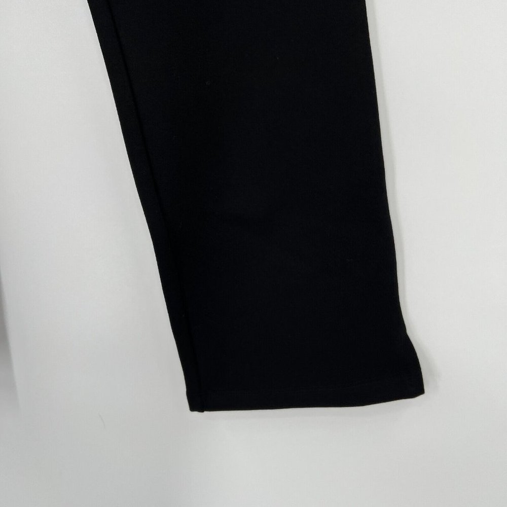 Quince Women's Black Ultra-Stretch Ponte Pants Kick Flare sz M 24" Inseam NWT - Picture 4 of 8
